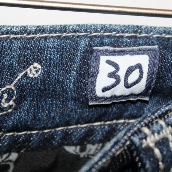 Miss Me Bootcut Jeans Rhinestones Wings HW7086 - Picture 3 of 7